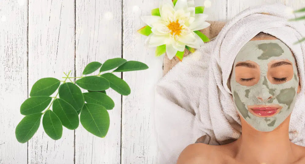 Wie man zu Hause eine natürliche Gesichtsmaske mit Moringa macht