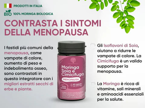 Alleviare le vampate in menopausa con ingredienti naturali