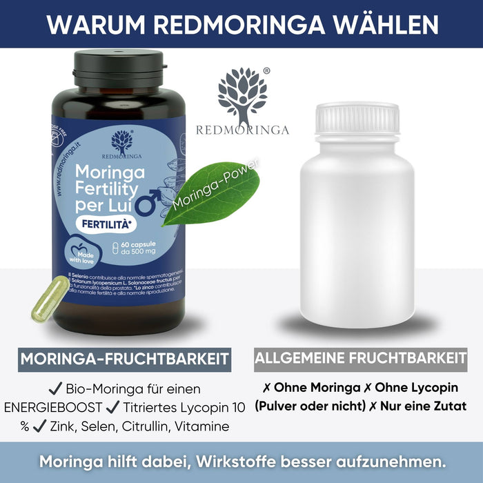 Moringa Fertility LUI per qualità e vitalità spermatica