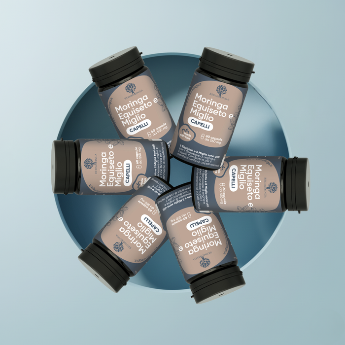 Integratore Rinforza Capelli con Equiseto, Miglio, Moringa