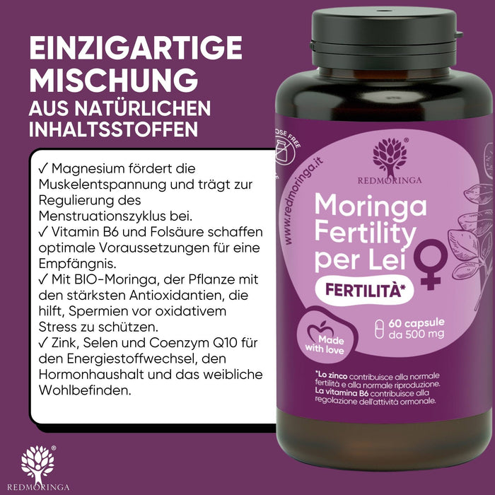 Natürliche Unterstützung für die Fruchtbarkeit mit Zink, Selen und den Vitaminen B6 und B12
