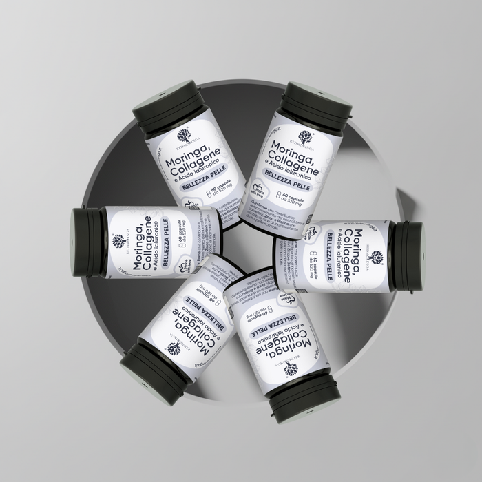 Complément alimentaire à base de collagène, d'acide hyaluronique et de Moringa pour la beauté de la peau
