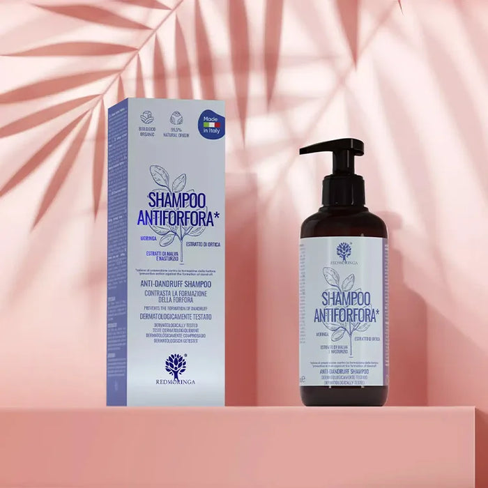 Bio Anti-Schuppen Moringa Shampoo mit Kapuzinerkresse und Brennnessel
