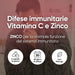 Vitamina C e Zinco: lo zinco contribuisce alla normale funzione del sistema immunitario