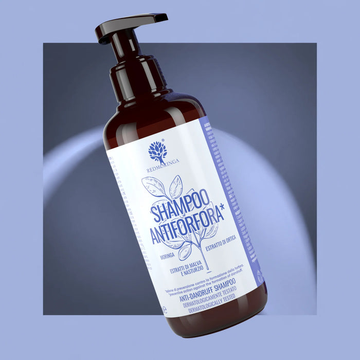 Shampoo Antiforfora Bio con Moringa, Nasturzio e Ortica