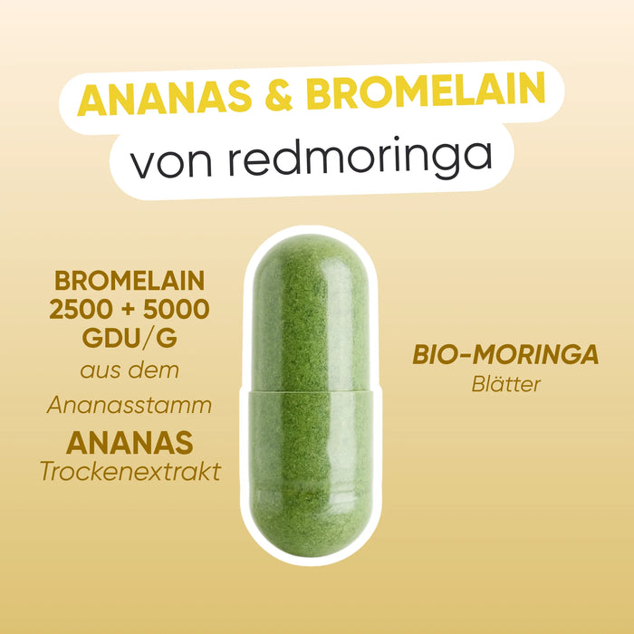Capsula con Bromelina, Ananas e Moringa bio