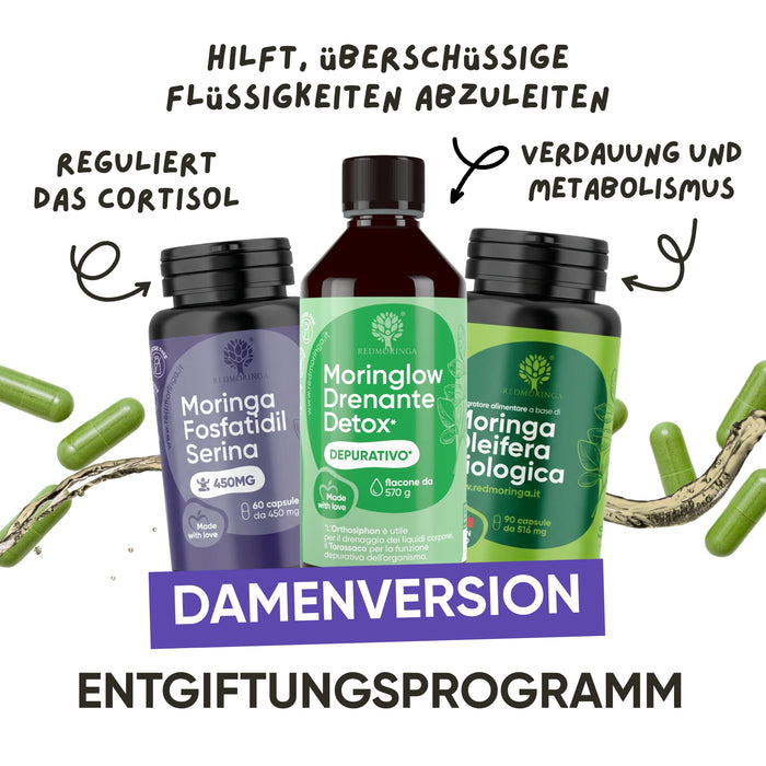 Kit Estate Anti-Cortisolo | Moringa Bio + Fosfatidilserina + Benessere Mentale | Stress · Energia · Equilibrio