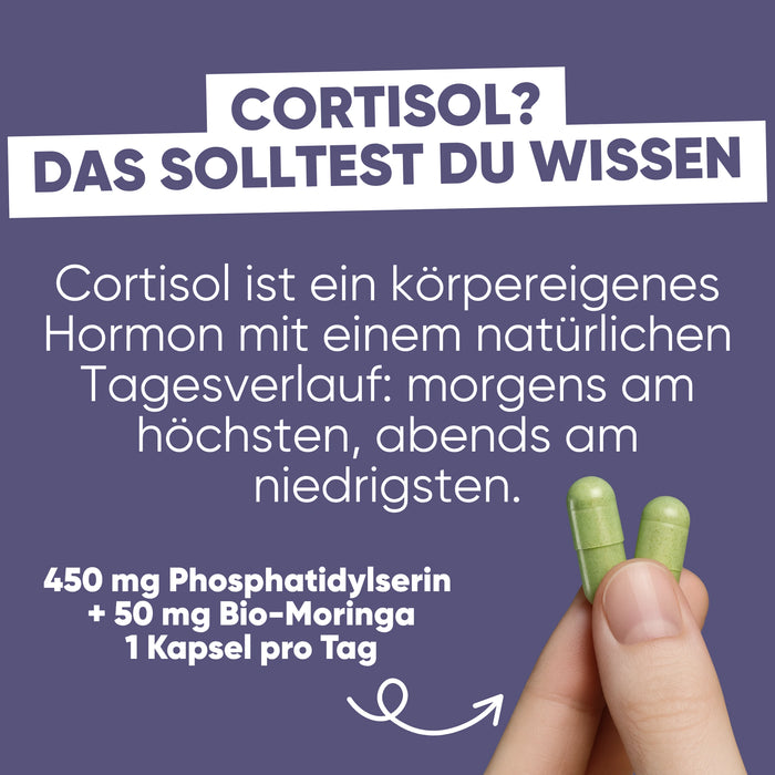 Fosfatidilserina 450mg + Moringa | Cortisolo, Stress
