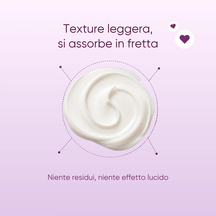 Texture della crema viso alla Moringa