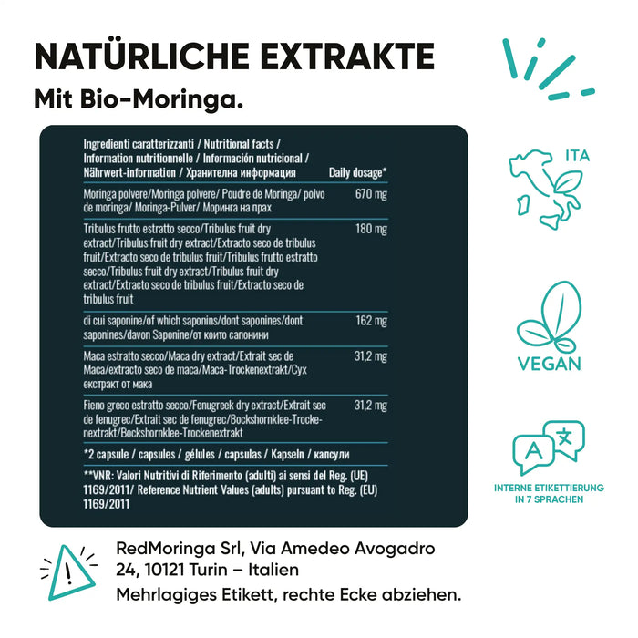 Kit Estate Anti-Cortisolo | Moringa Bio + Fosfatidilserina + Benessere Mentale | Stress · Energia · Equilibrio