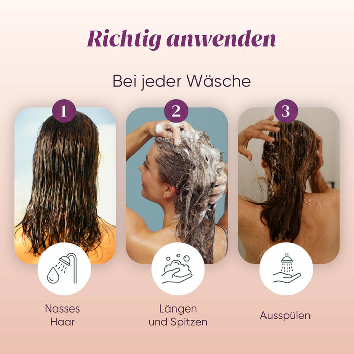 How to use the hair conditioner: wet hair, massage, rinse