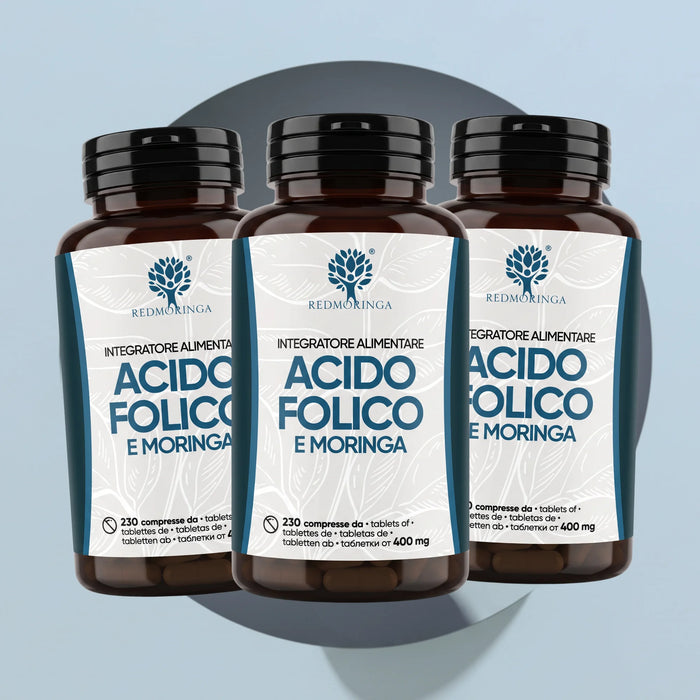 Integratore Gravidanza 400mcg Acido Folico e Moringa