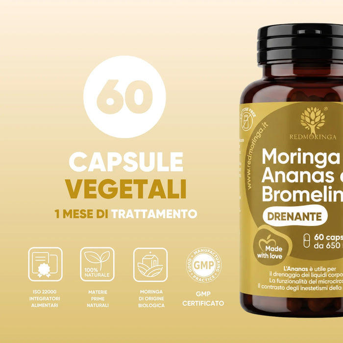 60 capsule vegetali per 1 mese, ISO 22000 e GMP