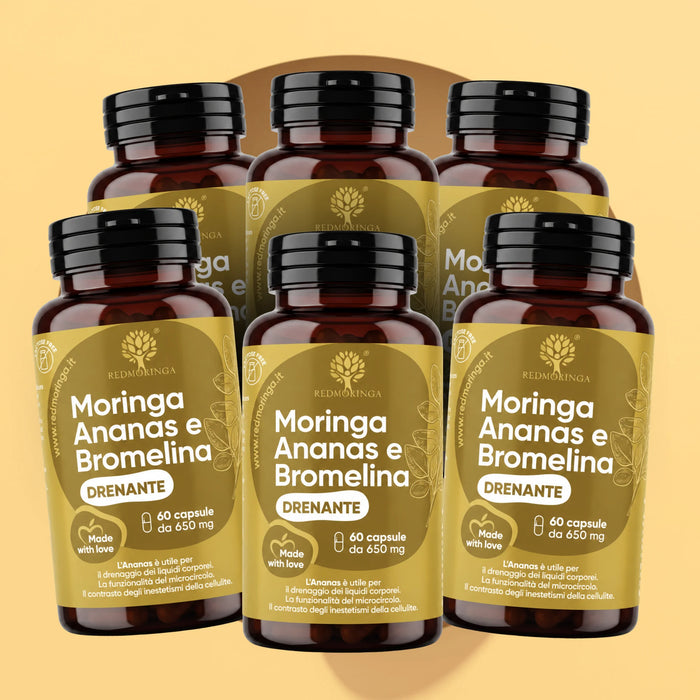 Anti-Cellulite Supplement with Bromelain, Pineapple and Moringa
