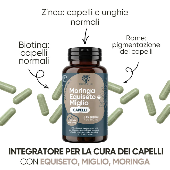 Zinco, biotina e rame per capelli normali