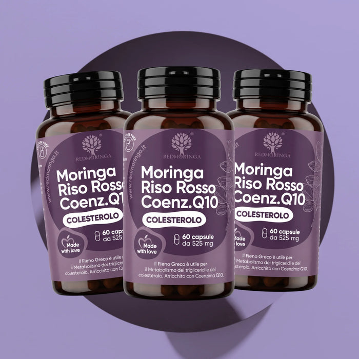 Cholesterol Food Supplement: Moringa, Red Fermented Rice,Coenzyme Q10