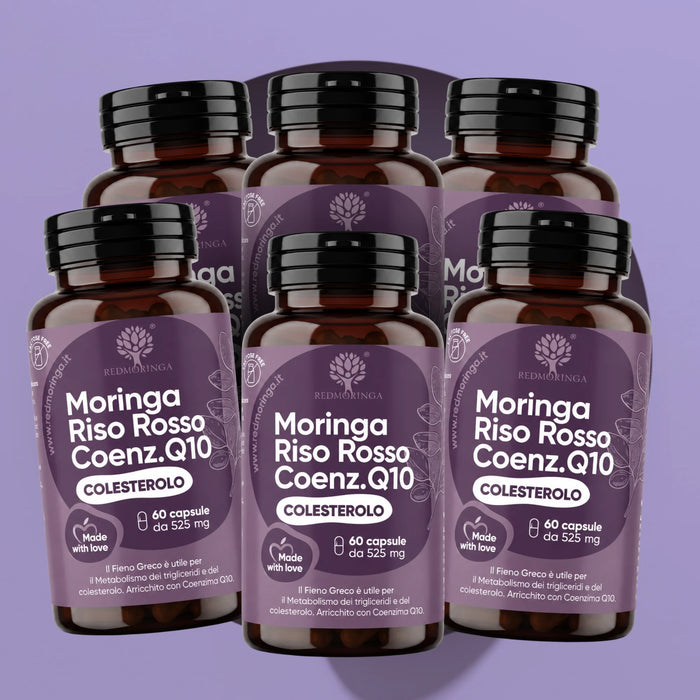 Cholesterol Food Supplement: Moringa, Red Fermented Rice,Coenzyme Q10