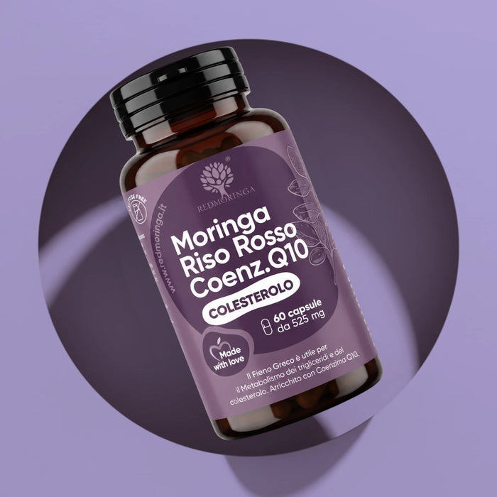 Cholesterol Food Supplement: Moringa, Red Fermented Rice,Coenzyme Q10