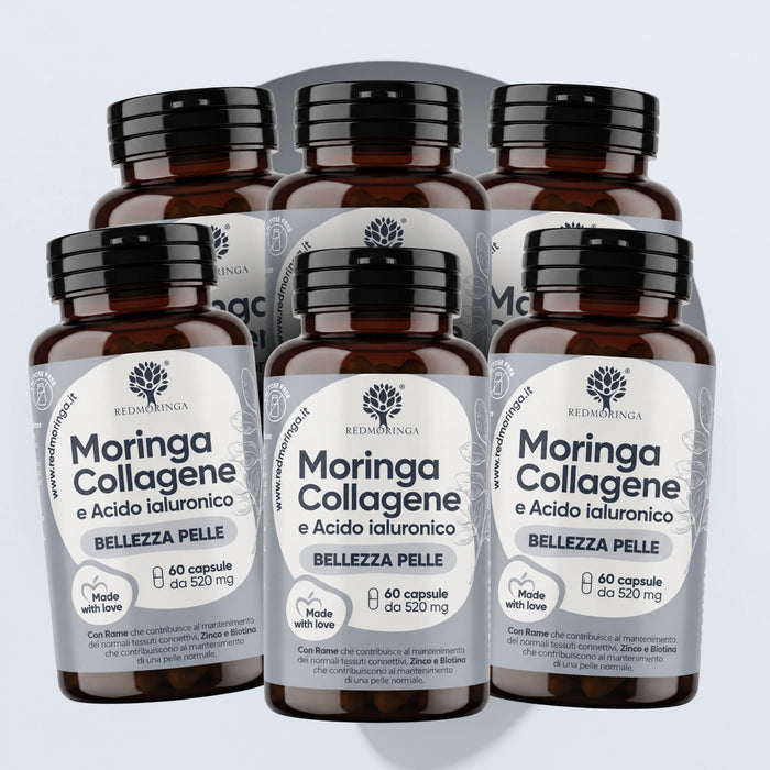 Integratore Pelle Perfetta con Collagene, Acido Ialuronico e Moringa