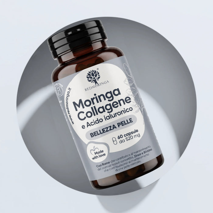 Integratore Pelle Perfetta con Collagene, Acido Ialuronico e Moringa