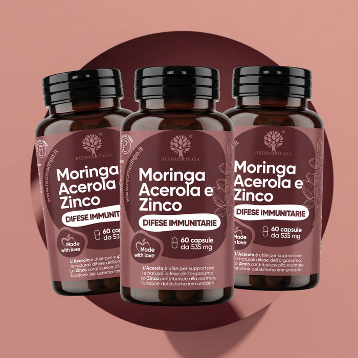 Integratore Difese Immunitare con Acerola, Zinco e Moringa