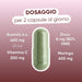 Dosage per 2 capsules: acerola 400 mg with vitamin C 200 mg, zinc 8 mg, Moringa 400 mg