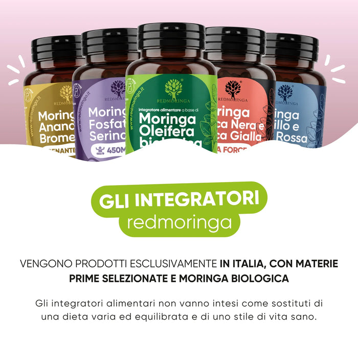 Made in Italy with organic Moringa