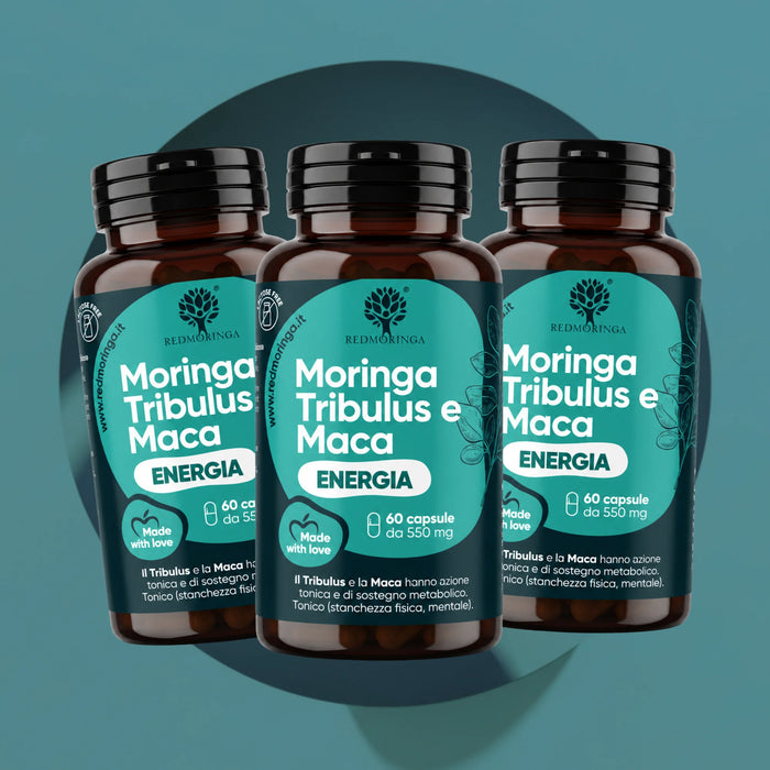 Energy Food Supplement with Tribulus Terrestris and Maca | Ideal for the Gym