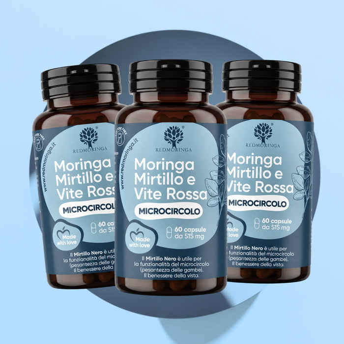 Integratore Microcircolo Gambe e Vene con Mirtillo Nero e Moringa