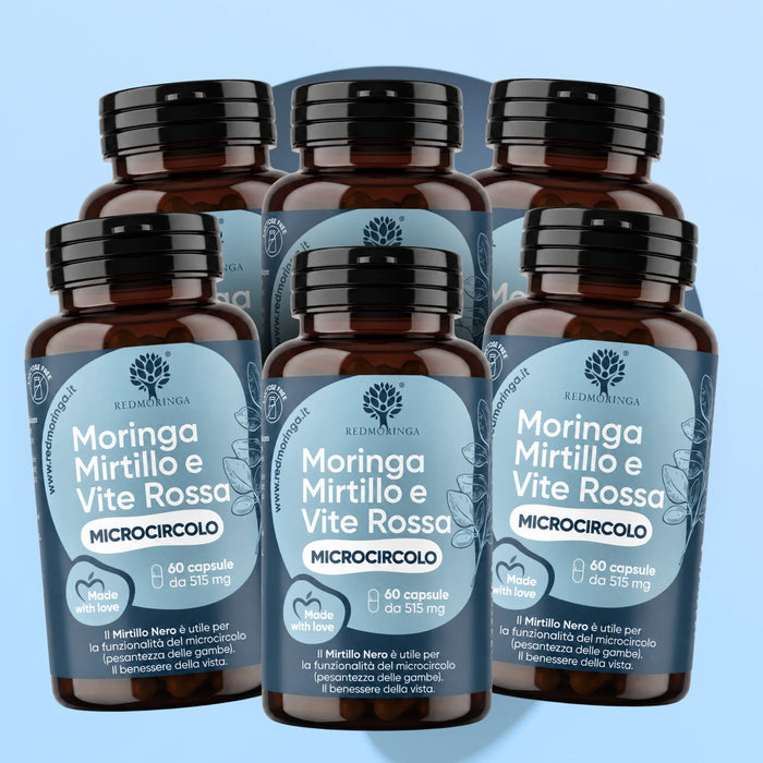 Integratore Microcircolo Gambe e Vene con Mirtillo Nero e Moringa