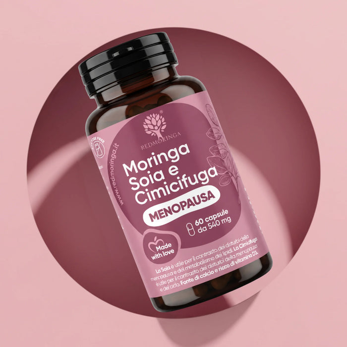 Integratore Menopausa per Vampate e Peso | Moringa ed Estrogeni naturali