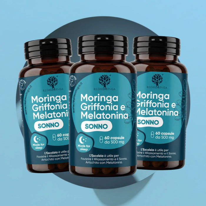 Integratore Sonno Profondo | Moringa, Griffonia e Melatonina