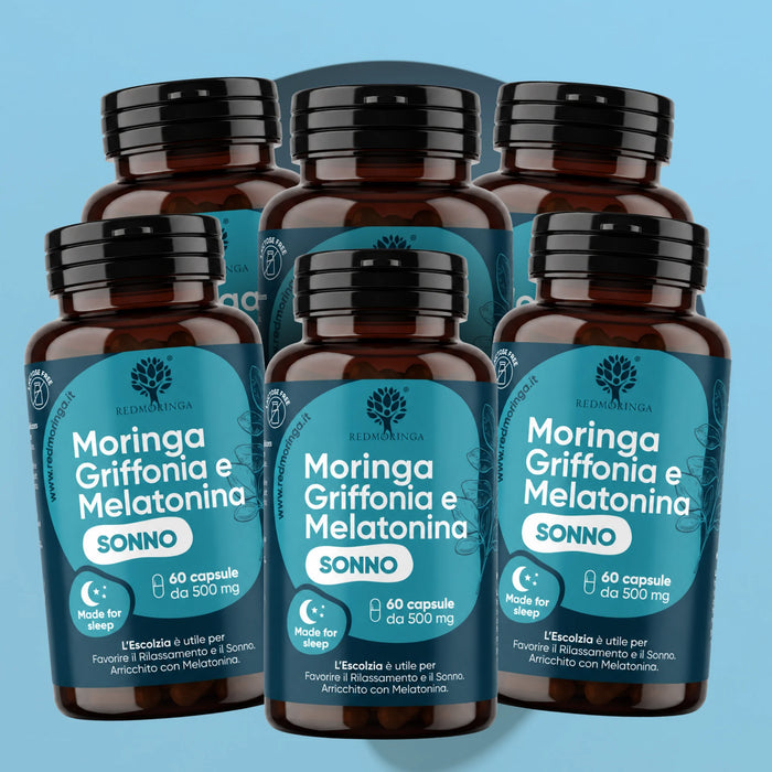 Integratore Sonno Profondo | Moringa, Griffonia e Melatonina