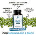 Zinco e Moringa RedMoringa, 300 compresse con Moringa bio e zinco per le difese immunitarie e la pelle