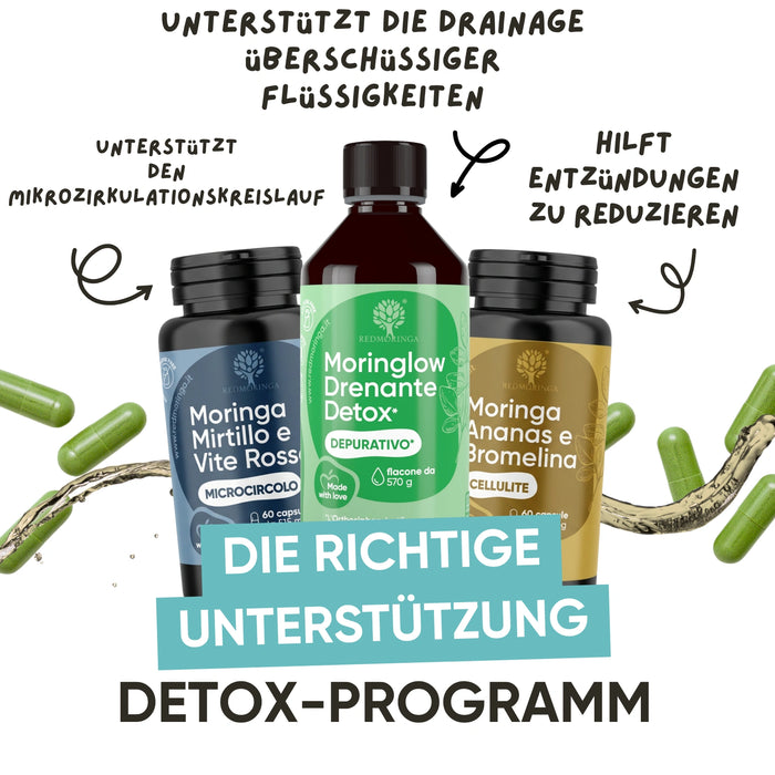 Kit Anticellulite Estate | Integratore Cellulite + Microcircolo + Olio Corpo + Moringlow