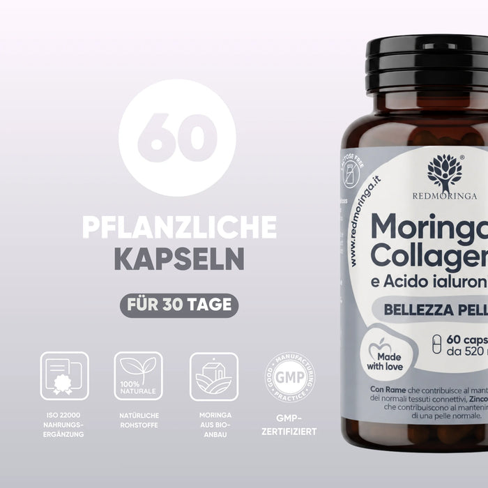 60 capsule vegetali per 1 mese, ISO 22000 e GMP