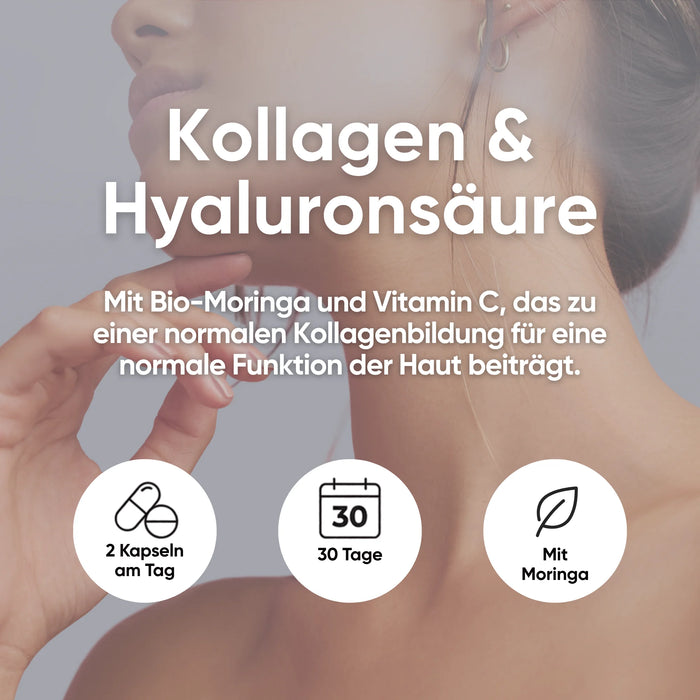 Collagene, acido ialuronico e Moringa per la routine beauty quotidiana