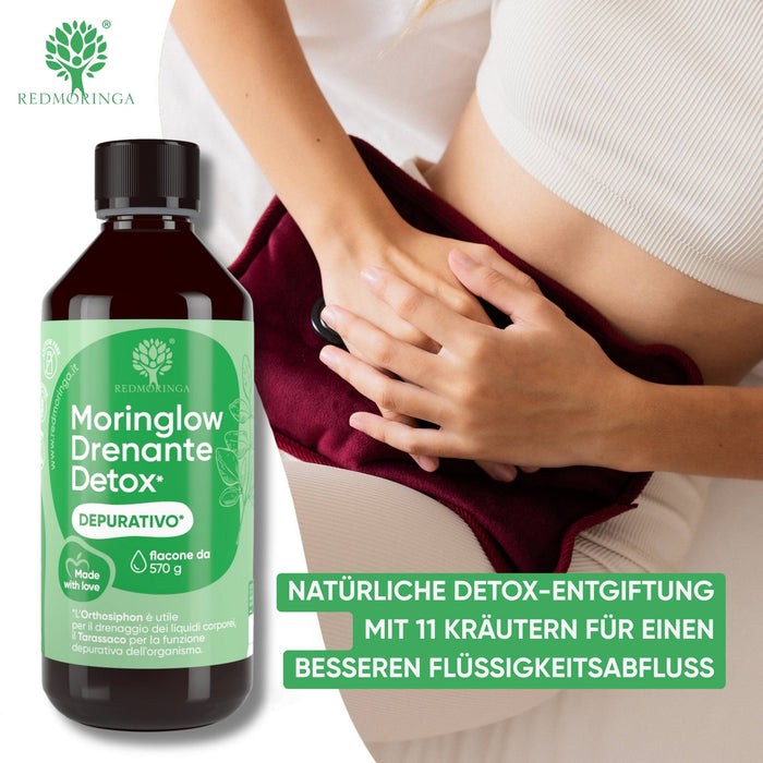 MORINGLOW mit Moringa, Ananas und Orthosiphon zur Unterstützung der Lymphdrainage

