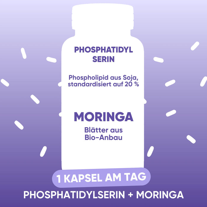 Soy phosphatidylserine standardised to 20% and organic Moringa