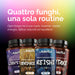 Four Oravita mushrooms, one routine