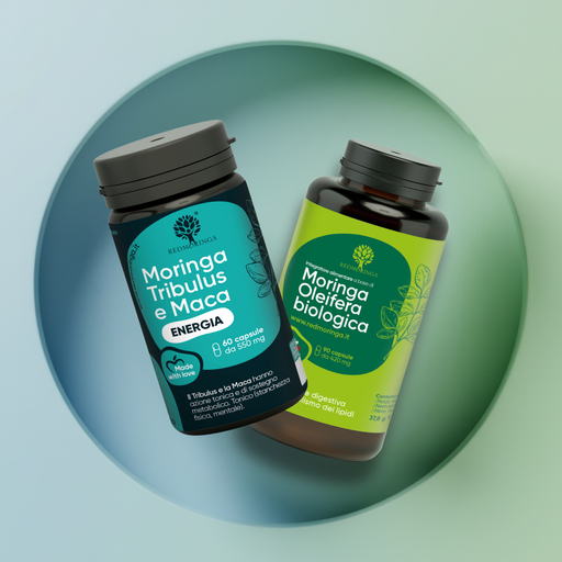 Programma Boost Energia RedMoringa, integratore naturale per contrastare stanchezza fisica e mentale e aumentare vitalità e concentrazione.