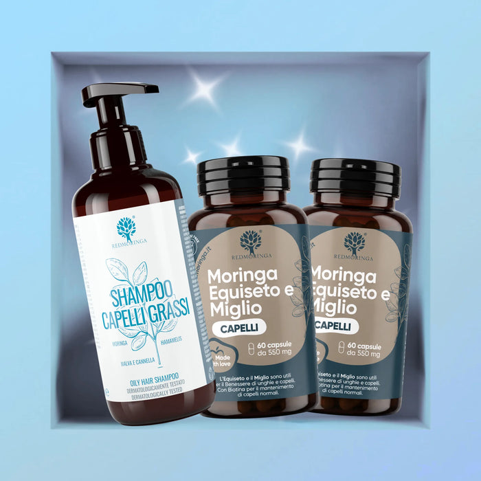 Trattamento Capelli Forti e Anti Grasso con Moringa