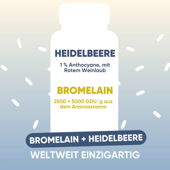 Mirtillo nero e bromelina con ananas: microcircolo, drenaggio dei liquidi e inestetismi della cellulite