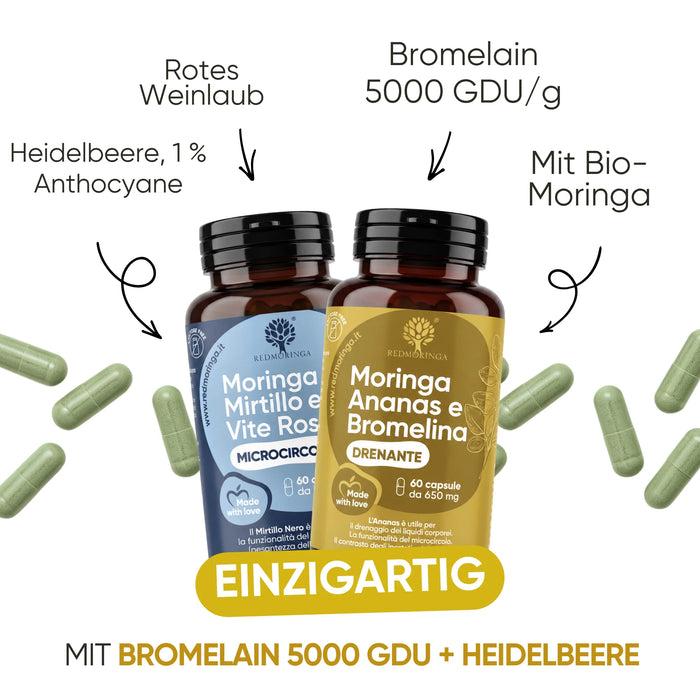 Formula unica con bromelina 5000 GDU e mirtillo nero