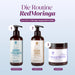 RedMoringa routine: hair shampoo, conditioner and hair mask