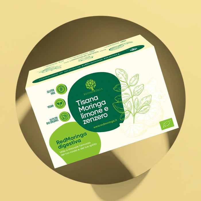 Tisana Digestiva alla Moringa, Zenzero e Limone