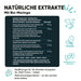 Etikett Moringa Tribulus und Maca RedMoringa: Moringa 670mg, Tribulus 180mg mit 90% Saponine, Maca und Bockshornklee