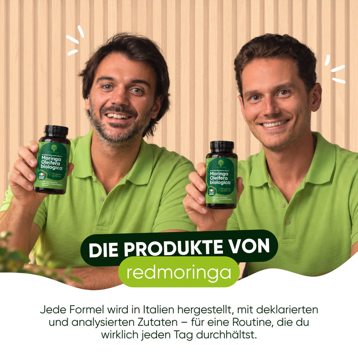 Gli integratori redmoringa, prodotti in Italia