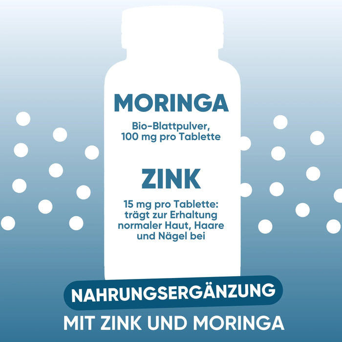 Zinco 15 mg e Moringa bio 100 mg per compressa